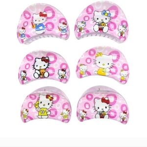 ✨️🩷😺NWT HELLO KITTY LARGE HAIR CLIPS/ ✨️🩷😺